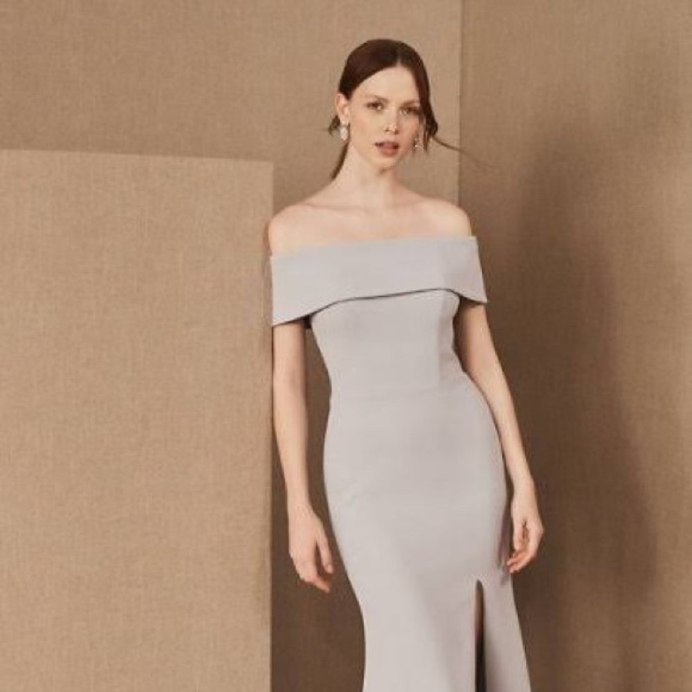 BHLDN Fog Off The Shoulder Dress